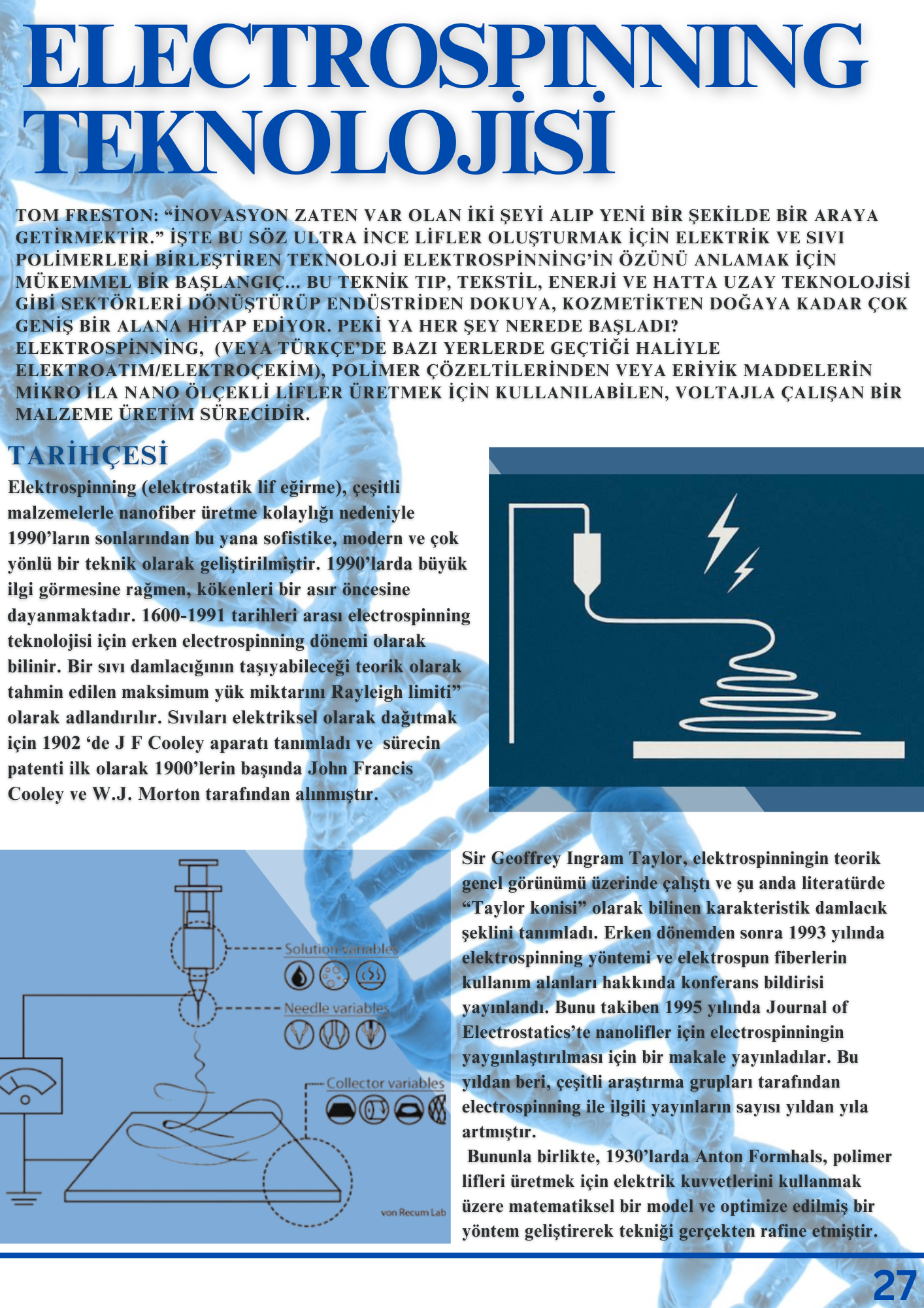 Electrospinning Teknolojisi